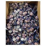 Nixon now, political buttons large lot