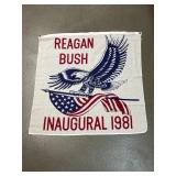 Ronald Reagan, George Bush inaugural 1981 banner