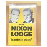 Vote Nixon Lodge campaign poster-can be shipped bu