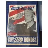 1944 Eisenhower war bonds treasury poster-can be s