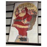 Happy holidays vinyl banner