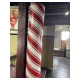 (3) Wooden candy cane poles 14 foot