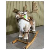 Reindeer, rocking horse