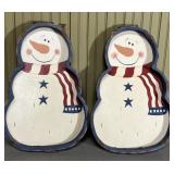 Snowmen decor wooden
