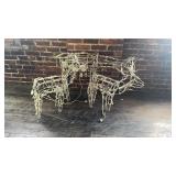 (3) lighted reindeer
