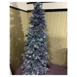 Sterling blue and purple tent, 6 foot Christmas