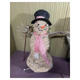 Wire light up decorative snowman 3 1/2 foot