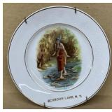 Indian , stepping stone porcelain plate