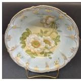 Bavaria deep blue bowl with flowers