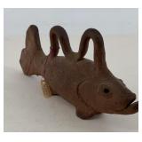 Red Clay Fish, inscribed Overbeck, 7.5' long