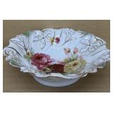 Hand-painted rose deep bowl, Germany