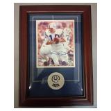 Johnny Unitas COLTS autographed Framed Picture