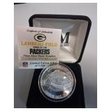 Lambeau Field Silver Plated Medallion