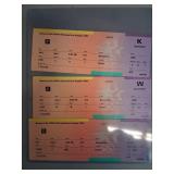 1984 Olympic Untorn Basketball Tickets