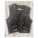 Harley Davidson, extra large leather vest