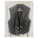 Harley Davidson size medium leather vest