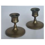 Brass candleholders