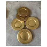 Large dinner plate plates gold
