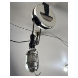 Extension cord reel with light