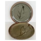 Pottery dinner plates