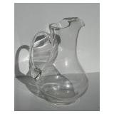 Clear, glass water, pitcher