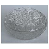 Glass crystal jewelry dish