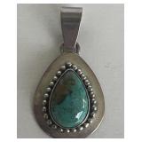 Sterling silver turquoise pendant