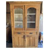 Antique Straight Front Cupboard w/ Piesafe screens