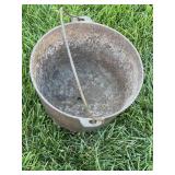 Cast-iron pot with hole in bottom