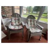 Hard plastic lawn chairs