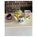 Teapot and decoratives