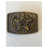 Fraternal order of police belt buckle