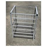 Wire freestanding baskets