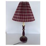 Burgundy table lamp