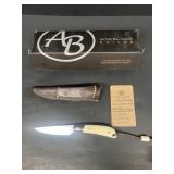 Arno Bernard thin and feather knife, black wood