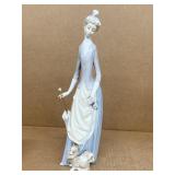 Lladro lady with dog and umbrella, 4761