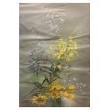 Doris Turnbaugh painting a flowers 16 1/2" x 25