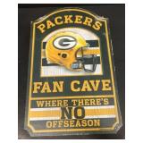 Green Bay Packers  fan cave wooden wall
