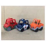 Fisher-Price little people, police car, Pizza