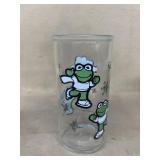 Kermit the Frog character glass