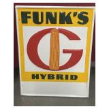 Funks hybrid metal sign