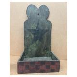 Early wooden box with star