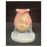 Hull magnolia pottery candle holder