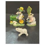 John Deere moo moos and porcelain elephant