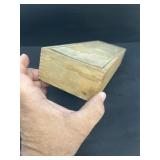 Wooden slide top box