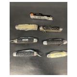 (7) camping pocket knives