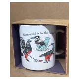 Shoebox rooster mug