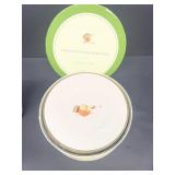 Thanking ceramic plates