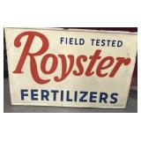 ROYSTER fertilizer metal sign
