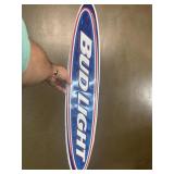 Bud Light metal sign